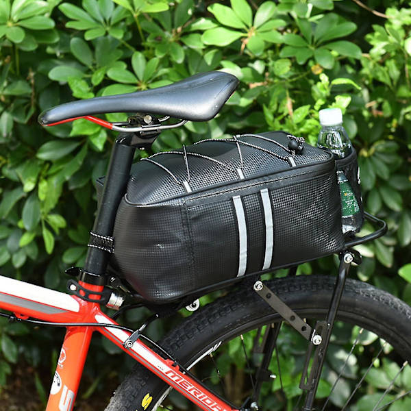 Stor Kapacitets Håndtaske Cykelstativtaske Til Cykling Touring/Pendling/Shopping (Farve: Rød)