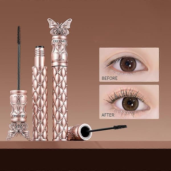 Butterfly Flying Volume Mascara Curl Långvarig Makeup Tunn Borste Ögonfransprimer Form 1pcs