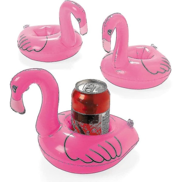 Oppblåsbare Flamingo Drikkestativ 12-pakning