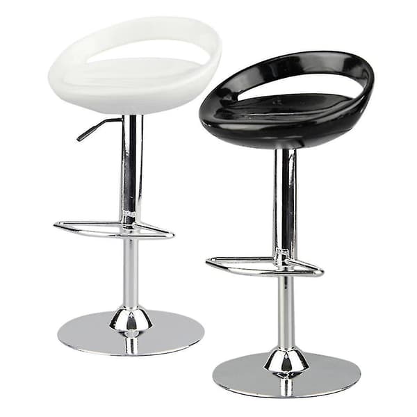 2 stk. 1/6 Skala Runde Svingbare Stoler Pub Bar Stoler For