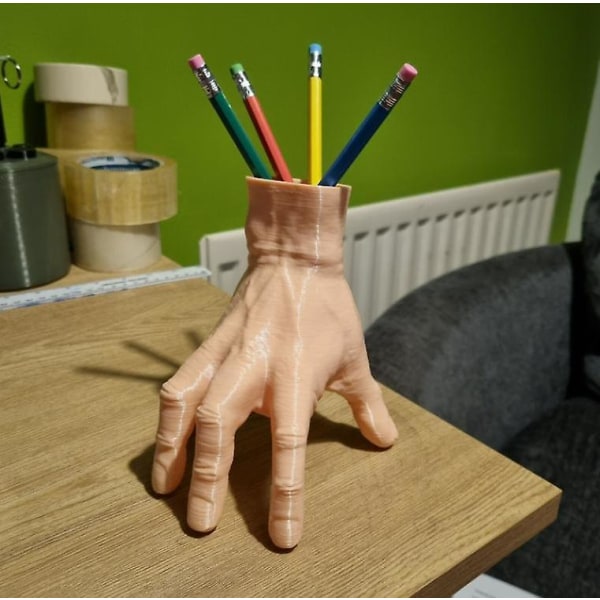 Full Size Thing Hand Prop Fra onsdag Addams Family, Skrivebord Penn/blyantholder