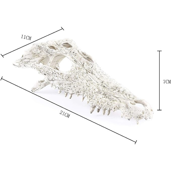 Akvarie Dyrehoved Dekorationer Fisk Reptil Skildpadde Tank Dekoration Ornament Kæledyr Krokodille
