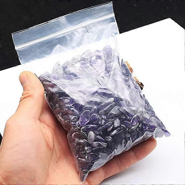 Naturlige ametyst rullesteiner, tromlede ametystbiter, 1lb (450g)/pose, ca. 0,1-0,5 tommer i lengde
