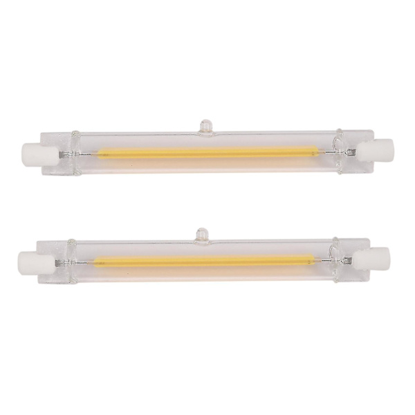 2x Dimbara R7s Led Cob 10w 118mm Led-ljus - Varmvitt ljus 220v