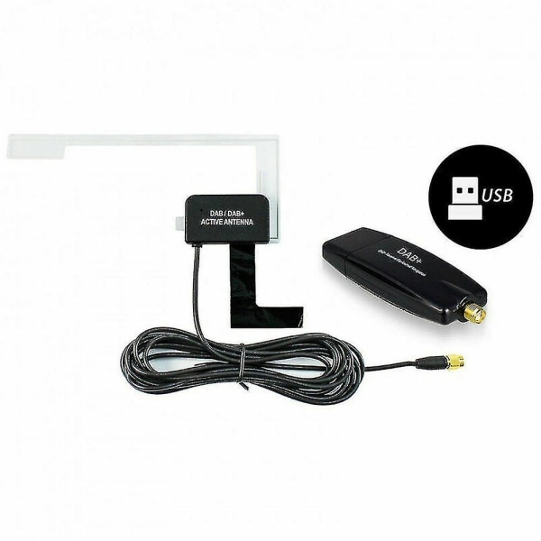 USB Dab Mottagare Tuner Disc Antenn Adapter Stick För Android Bilradio Bil Usb-Dab Radio Radiomottagare
