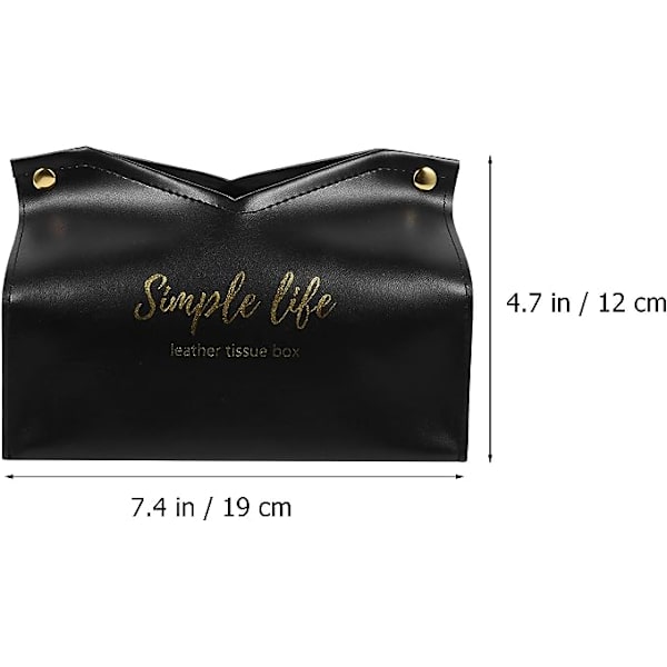 2 stk. Servietter Center Garden Home Tissue Life Simple Desks Organizer Dispenser Pu Pouch Dressers Container Car Rectangular Bedroom Bag Vanity Decoration