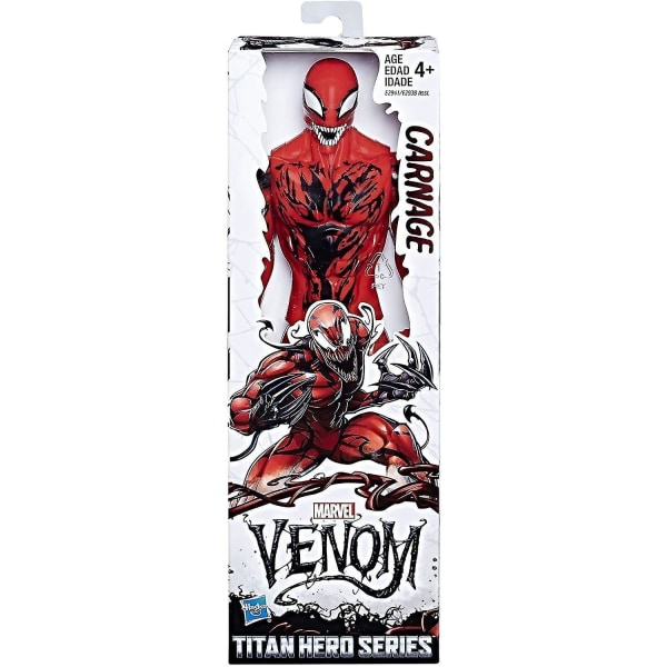 Dhrs Venom Titan Hero Series - Carnage Actionfigur - 12-tommers Carnage-leketøy