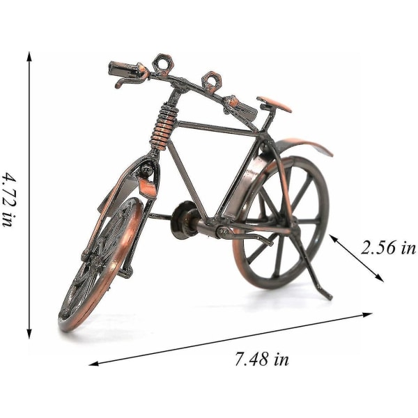 Metallskulptur Retro Klassisk Handgjord Järn Motorcykel Cykel Unik Metallkonst Dekoration Prydnader För Cykel Motorcykelälskare