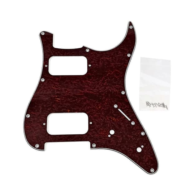 Standard 11 hål 6 strängar gitarr HH plektrumskydd passar för modern gitarr bas stil plektrumskydd skydd repfri platta skruvar