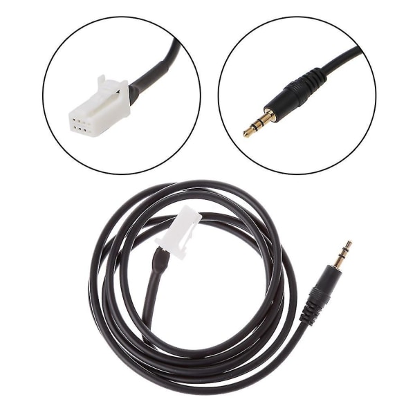 8 Pin 3.5mm Aux Cable Adapter Audio Car Music Plug For Suzuki Swift Jimny Vitra