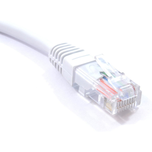 Hvid Netværk Ethernet RJ45 Cat5e-cca UTP Patch 26awg Kabelledning 6m [6 Meter]