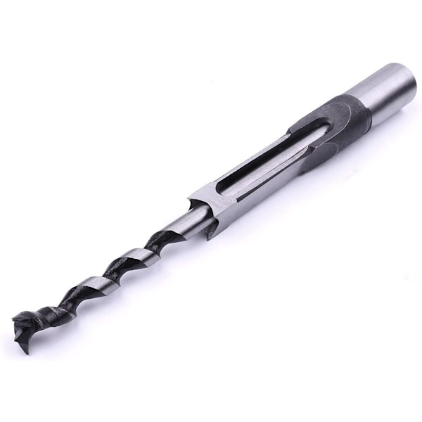 Högkolstål Träbearbetning Kvadratiska Hålborr Bits Mortising Mejslar Set, Träbearbetning Hål Såg Verktyg Mortise Mejslar Borr Bits Set (3/8 Tum (9,5mm))
