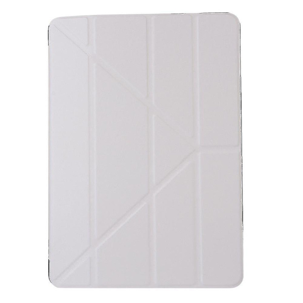 Origami Silke-stil PU-etui med hvidt stativ til Apple iPad 10.2 (2019)
