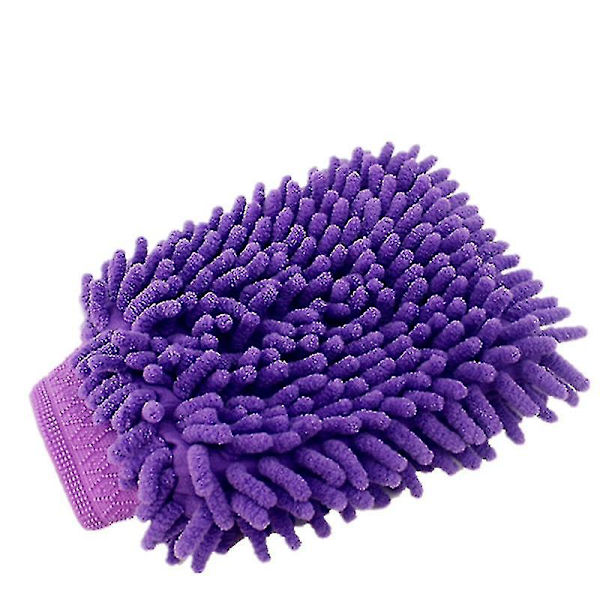 Jinyi Mikrofiber Rengöringshandduk Gs Gs Dubbelsidig Håll Bil Rengöringsduk Der 4-pack Röd Lila
