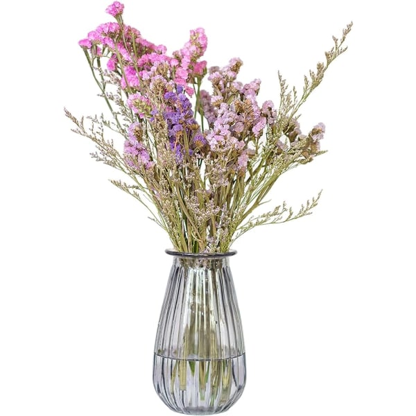 Glasvas, blomsterbehållare, mittpunktarrangemang för bröllopsfest, heminredning, set med 2 (trädgård)