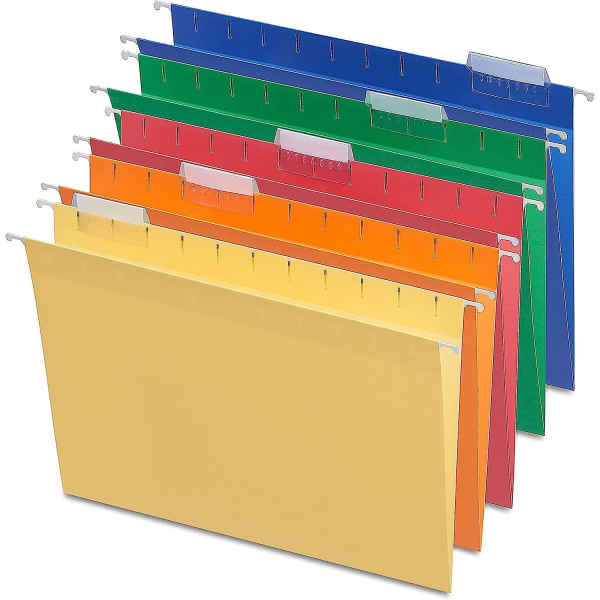Staples Heavy Duty Hengemapper, 5-fane, Letter Størrelse, Assorterte Farger, 25/boks