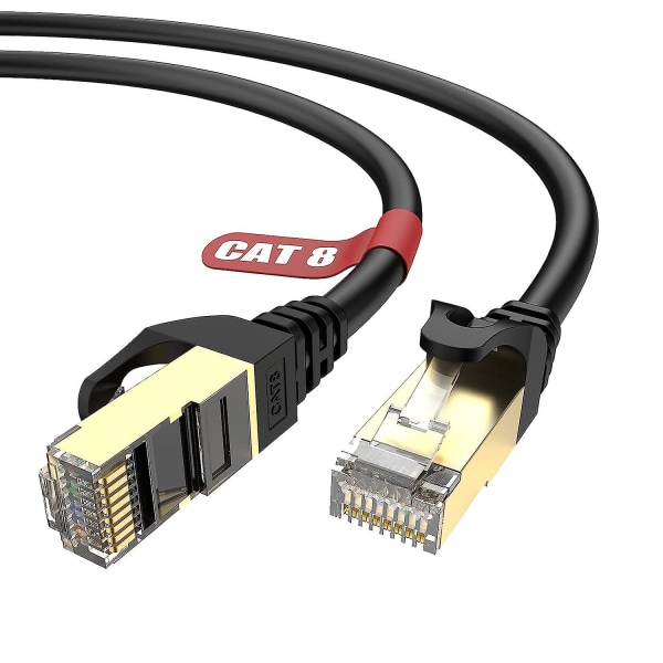 Cat 8 Ethernet-kabel 10m, 40gbps/2000mhz højhastigheds rund Rj45 LAN netværkskabel, Sftp-afskærmet internetkabel, internetpatch Cor