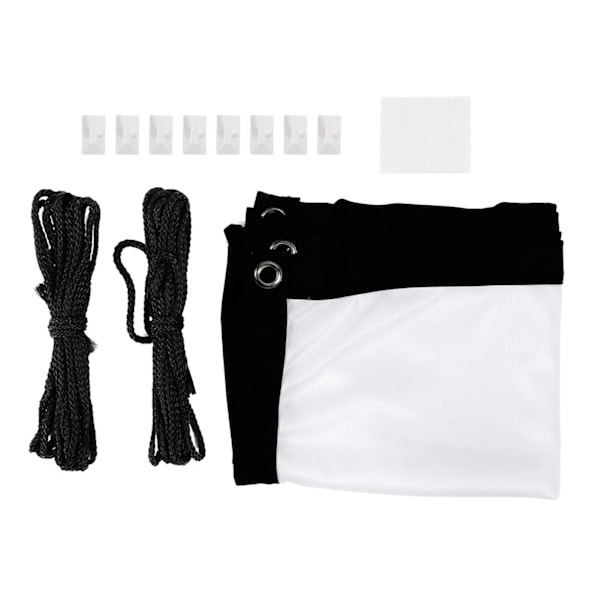 16:9 Tjock Bärbar Ryckfri Mjuk Vit Polyester Projektorduk (60 Tum)