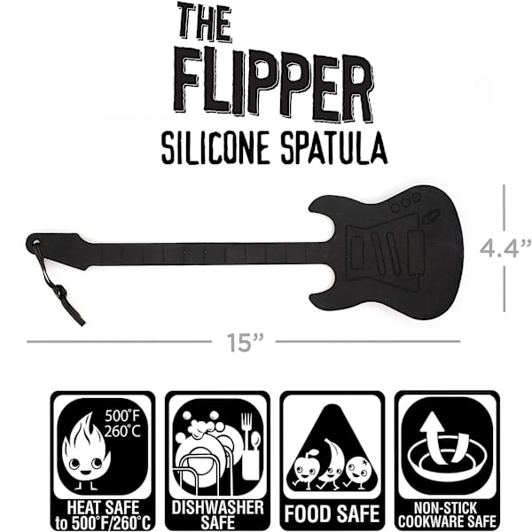 Elektrisk gitarrformad stekspade