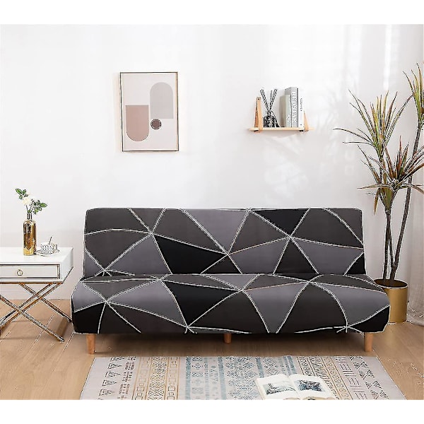 Strækbar sofa seng betræk futon overtræk, fuld foldbar armlæn sofa betræk møbelbeskytter, nemt R