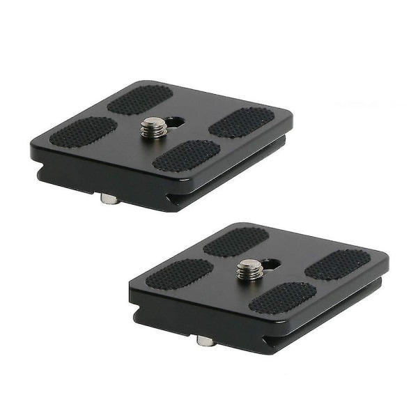 50 mm hurtigutløserplate passer til Arca-swiss Standard for kamerastativ kulehode (pakke med 2)