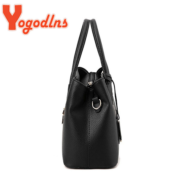 Luksushåndvesker for kvinner Yogodlns berømte merkedesign Polyester ermhåndvesker black 30x13x22cm