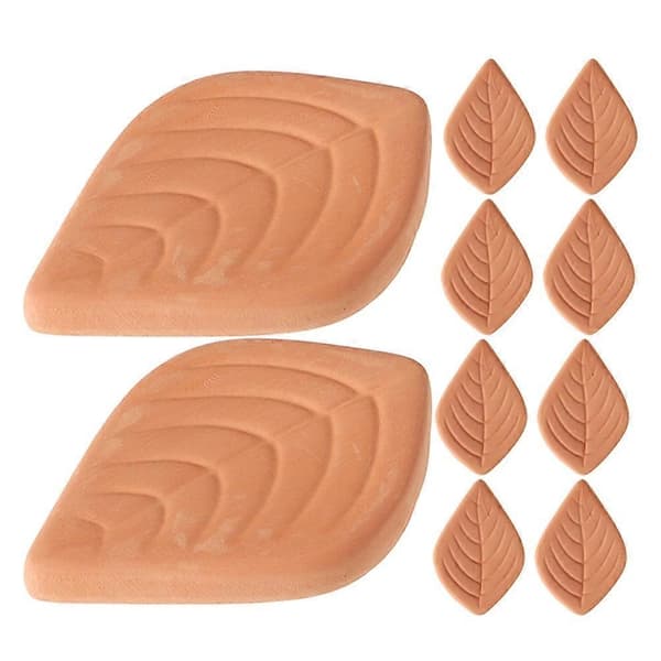 Brun sukkerholder Rød sukkerblødgøringsdisk til køkkenbrug 10 stk. Terracotta