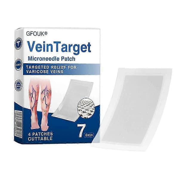VeinTarget Microneedle Patches Benvårdslappar_jsaf1 4Patches=1Box
