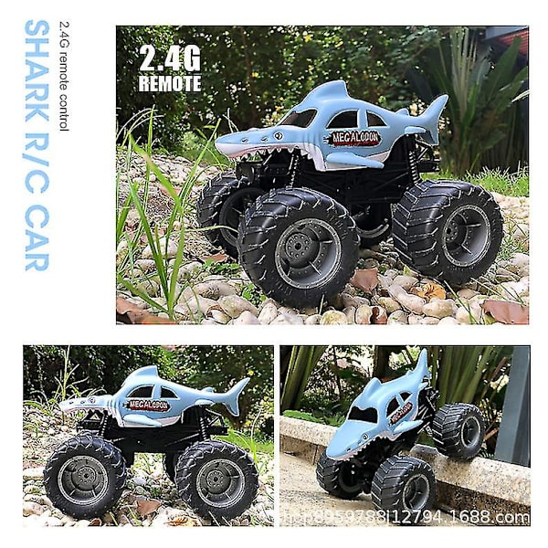 Shao Megalodon Storm All-Terrain Fjärrstyrd Monstertruck Leksaksfordon, 1:15 Skala