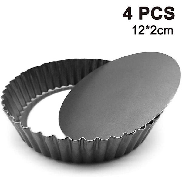 4 stk. Mini-bageforme Mini-tærte, Mini-cupcake-kageform Muffin-bageforme