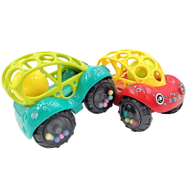 2 stk. Myke lekebiler for 1-5 år gamle babyer
