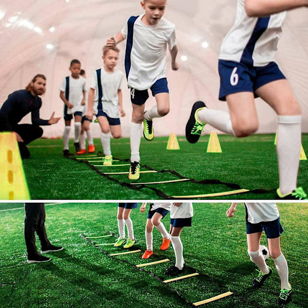 Träningstege 4m Agility Stege Hastighetsträning Fotbollsstege 12 Sporter Fotbollshastighetsträningsstege Agility Hastighetsträning Eq