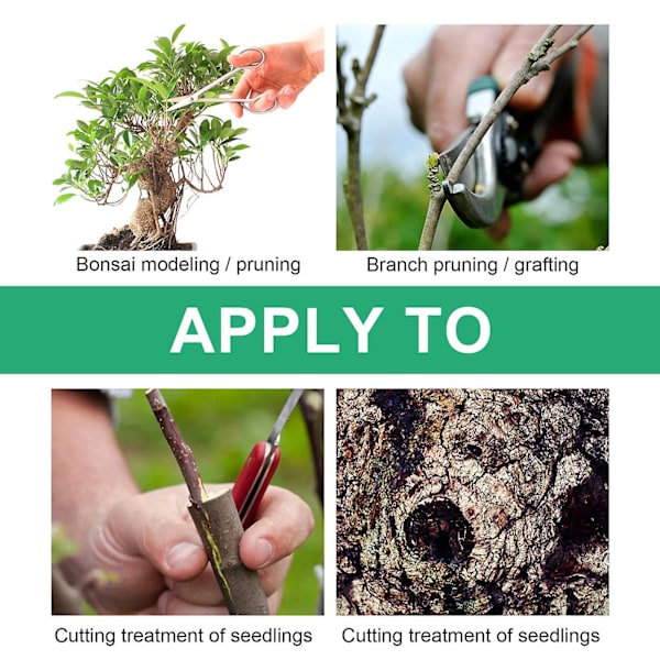 Sårpleje til træer, der fremmer heling, velegnet til bonsai-formning/beskæring, beskæring/podning af grene og beskæring af frøplanter