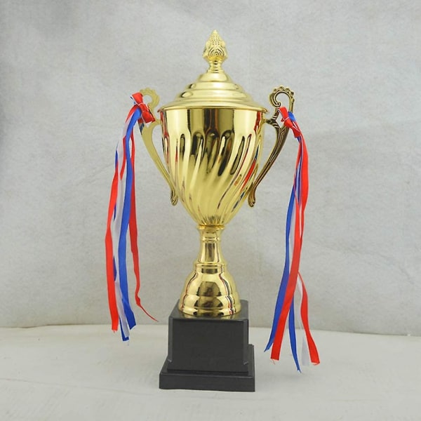 Large Trophy Cup - Præmiering af guldpokal til sportsturneringer, konkurrencer, 24,5 cm