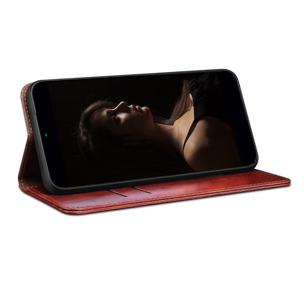 Lemonda för Xiaomi Redmi Note 12 Pro 4G 11 Pro 4G (MediaTek) Note 11 Pro 5G (Qualcomm) Folio Stativ W Style Brown