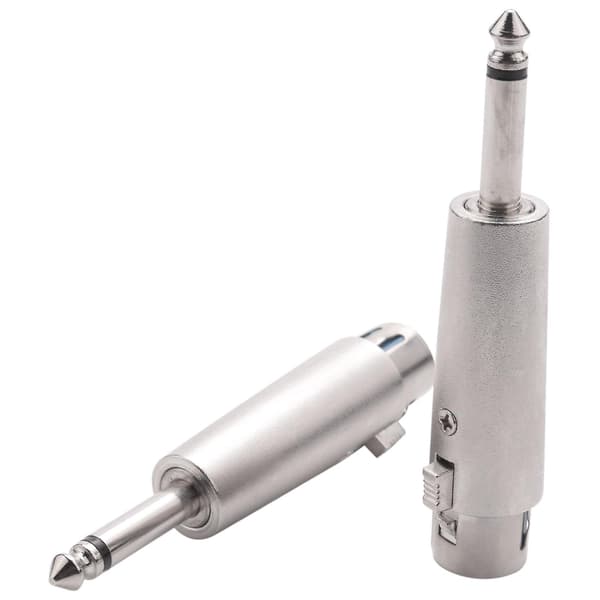 (2 stk) XLR til FE 6.m Plugg Mikrofonkabel Adapter