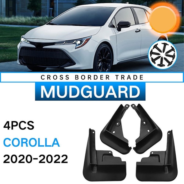 Bilskärmar för Corolla 2020 2021 Stänkskydd Fender Mud Flap Guard Splash Mudguards Biltillbehör