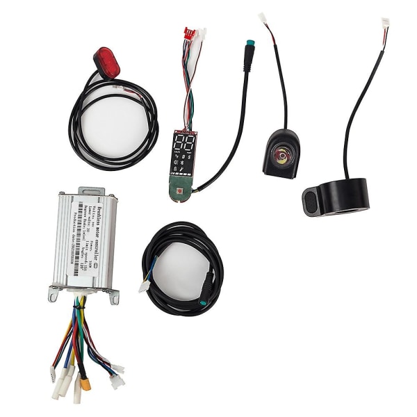 36V 350W 15A Motorstyring + Instrumentbræt + For/Baglygte Hastighedsstyring til Scooter Elcykel E-cykel