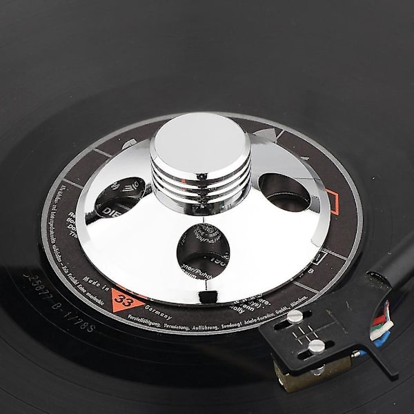 Ny Audio LP Vinyl Skivspelare Metallisk Skivstabilisator Viktklämma Hifi