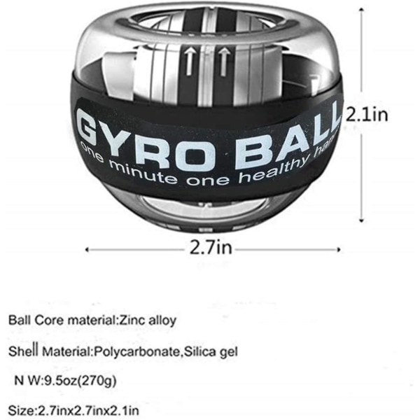 Self-starting Wrist Gyro Ball, Wrist Strengthening Device, Hand Enhancer, Forearm Exerciser, Used To Strengthen Arms, Fingers, Wri