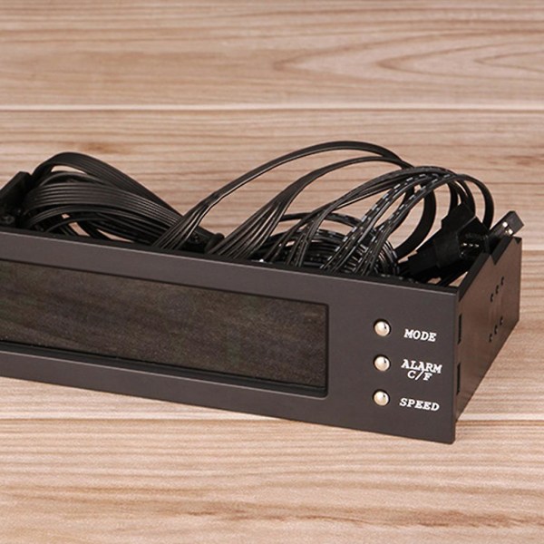 5,86\" Blæserhastighedsregulator - PC Computer Blæserregulator Temperaturvisning
