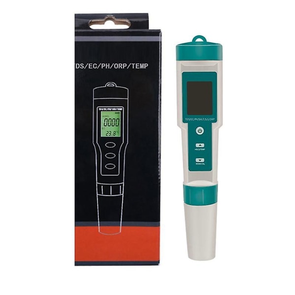 7 In 1 Ph/tds//orp/salinity /s.g/temperatur Meter C-600 Water Quality Tester For Drikkevann, A