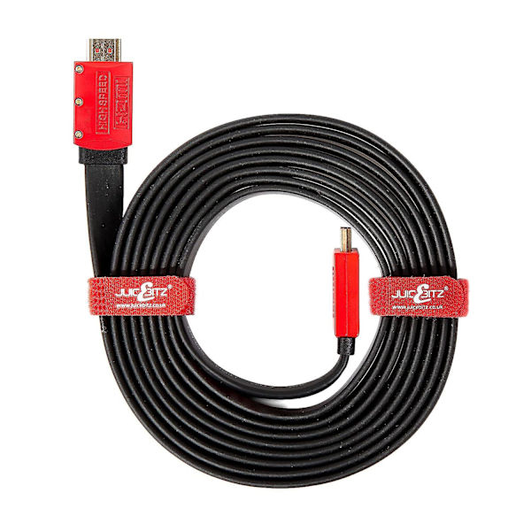 Platt HDMI-kabel [8 m ledning] Raka TV-kontakter Ultrahöghastighet 18 gbps V2.0 Stödjer 4k Hdr 60 fps, Uhd 2160p/1080p, Sky Q +hd,
