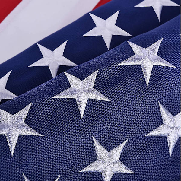 Amerikan lippu valmistettu USA:ssa, raskas nylonin Amerikan lippu 3x5 ulkokäyttöön, UV-suojattu/ommellut raidat/kirjailtu
