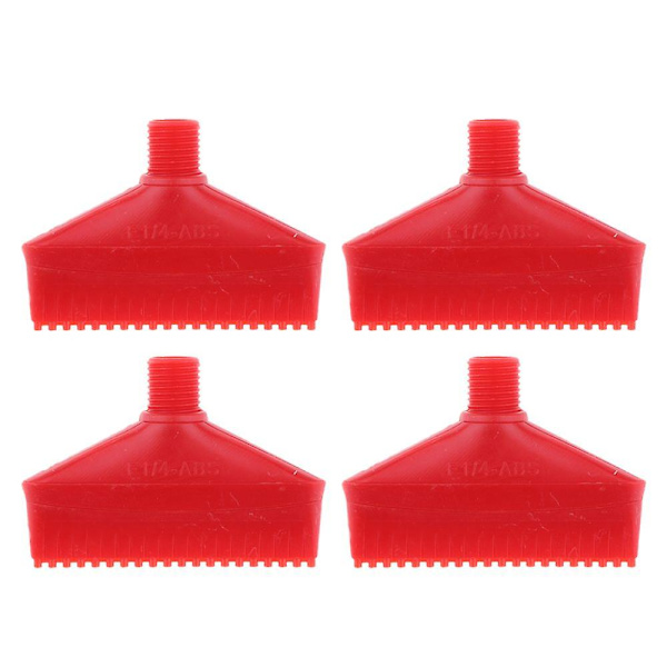 1/4\" Gänga, Platt Fläktluftblåsmunstycke, Röd 70mm X4