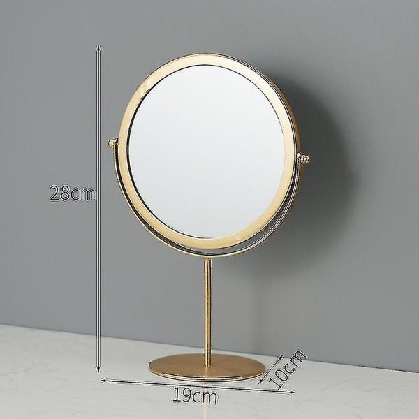 Justerbart fleksibelt sminkespeil, barberende kosmetisk speil firkantet