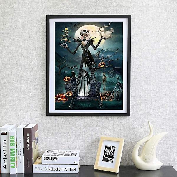 Timanttimaalaussetti aikuisille, 5d täydellinen timanttiompelusarja, Halloween-aavekallotimanttimaalaus, kodinsisustus, huonekoristelu, toimistokoristelu,