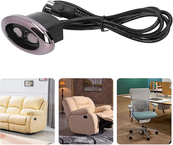 Elektrisk Recliner Controller 2 Knapper 5 Pins Håndbetjening Controller Elektrisk Sofa
