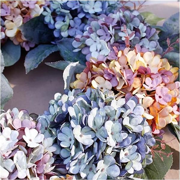 Dörrkrans Hortensia Krans Bröllop Krans Blomma Julkrans Hem Dörr Dekoration Dropship för Hem Trädgård Fest Bröllop Dekor