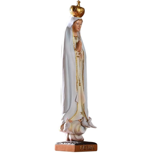 Our Lady Of Fatima Statue, Religious Figurine Virgin Mary Madonna Hand Painted Statue Holy Virg